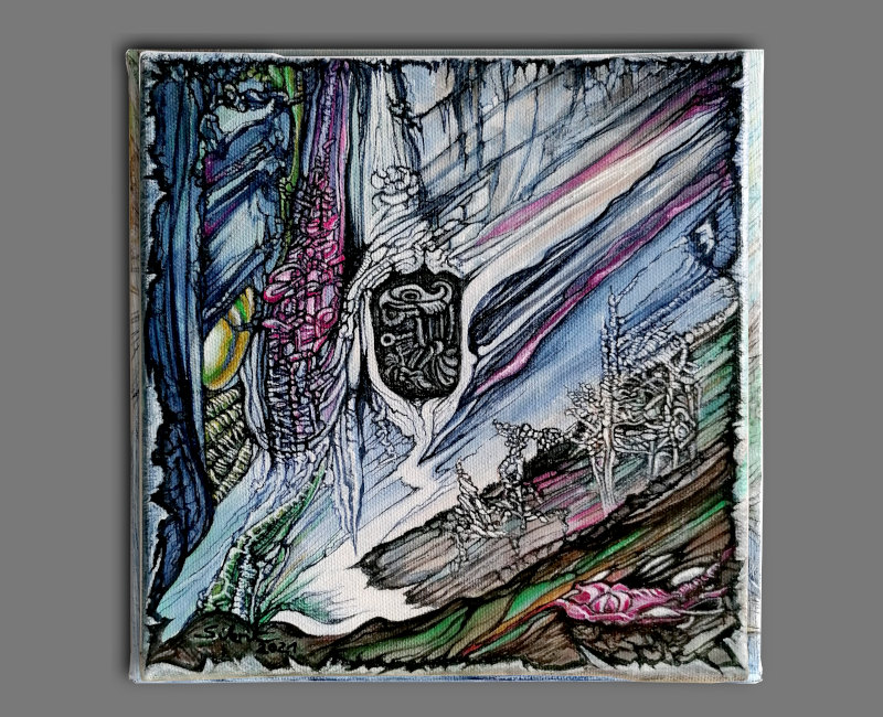 Title: Adlersiegel, Acryl, 20cm x 20cm 2021